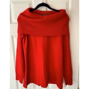 Baby soft cowl neck tunic sweater.